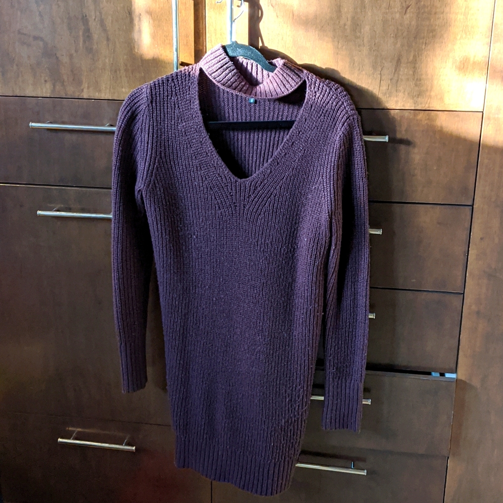 Dynamite sweater dress with cutout